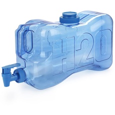 balvi - H2O Wasserflasche aus PET-Kunststoff, mit einem Fassungsvermögen von 5,5 l.