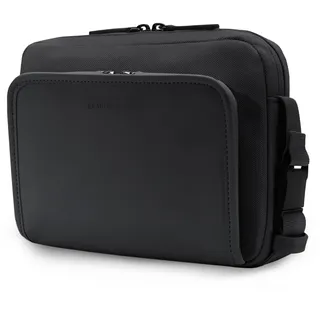 Kapten & Son Lulea Crossbody Bag All Black 1,35 L | Bauchtasche Damen & Herren | Handtasche Schwarz | Umhängetasche klein | ideal für Reisen, Alltag, City