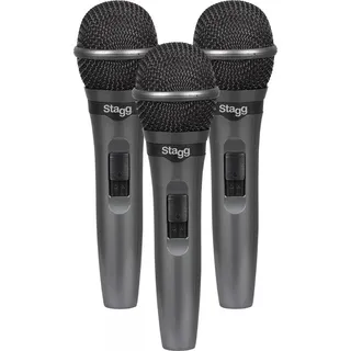 Stagg Live Stage Dynamisches Mikrofon (Set von 3)