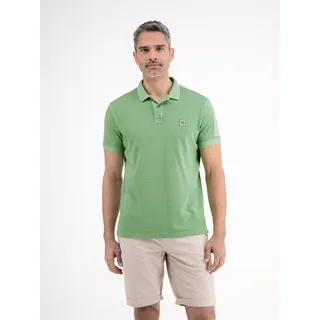Poloshirt LERROS "Tonal-gestreiftes Poloshirt für Herren", Herren, Gr. XL, grün (sage grün), 100% Baumwolle, ohne Ausschnitt, Shirts Poloshirt