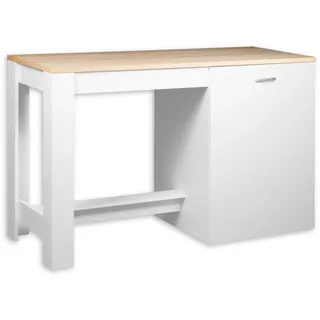 BASIC by Balculina Unterschrank Andy Kücheninsel 138 x 56 x 91 cm Weiß