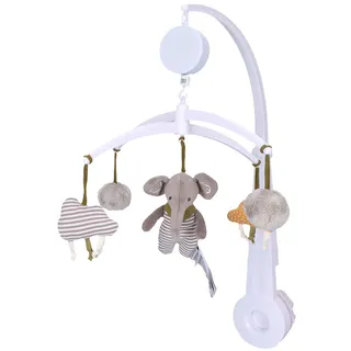 Sterntaler Baby Unisex Mobile Baby Baby Mobile Elefant Eddy - Windspiel, Babybett Spielzeug, Babymobile - grau