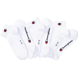 Champion Kurzsocken "6pk Quarter Socks" Packung, 6 Stk. tlg. für Fitnessaktivitäten geeignet, sportlicher Stil, 6er-Pack, weiß