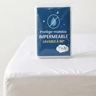 P' LIT - Matratzenschoner für Kinder, 70 x 140 cm, wasserdicht, waschbar bei 90 °C, atmungsaktiv und leise, ohne chemische Behandlung, voll elastisch, Öko-Tex