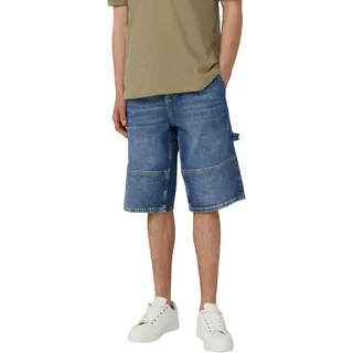 Bermudas S.OLIVER, Herren, Gr. 33, N-Gr, blau, Denim/Jeans, Obermaterial: 69% Baumwolle, 30% Lyocell, 1% Elasthan, regular fit knielang, Hosen Bermudas, Sommerhose aus Denim/Jeans mit Stretch