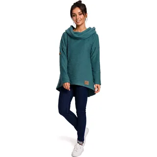 BeWear Damen-Kapuzenpulli mit Kapuze Meinolf B131 türkis XL - Dunkelblau