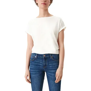 s.Oliver Damen 2106806 T-Shirt, 0200 creme, M