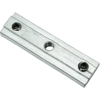 GARDINIA Innenlaufgarnitur Verbinder Memphis 1-läufig Ø 16 mm 4 cm Grau