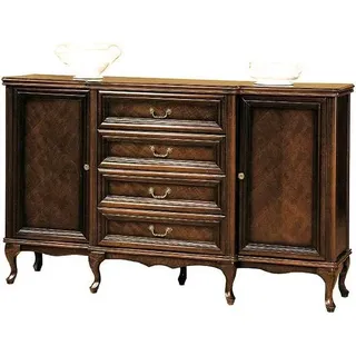 Klassische Kommode Kommoden Kommodenschrank Antik Büro Schrank Sideboard W-K4Sz - Braun