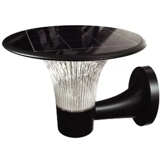 V-Tac Solar LED-Wandleuchte VT-425, 15 W, 6000 K+ 4000 K, schwarz