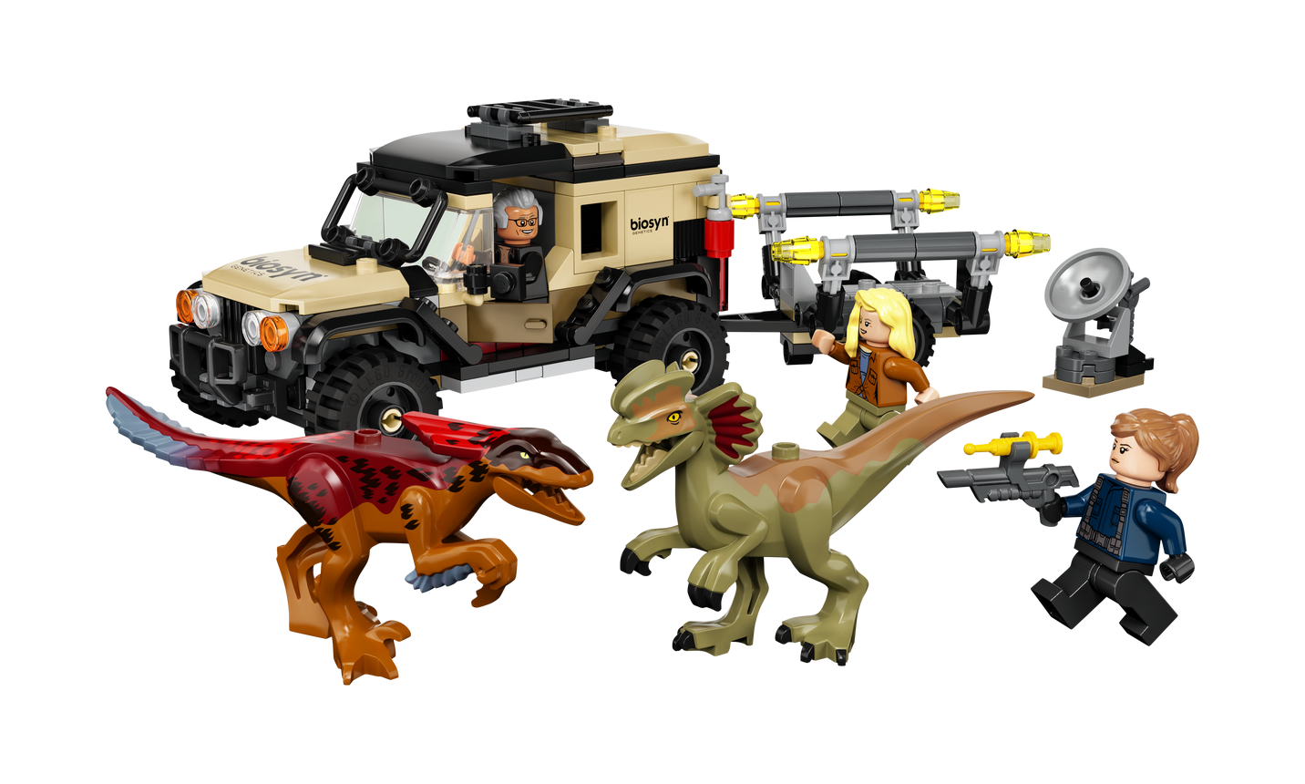 Bild von Jurassic World Pyroraptor & Dilophosaurus Transport 76951