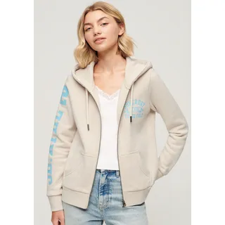 Superdry Kapuzensweatjacke »SUPER ATHLETIC GRAPHIC ZIPHOOD« Superdry Oat Cream Marl