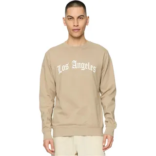 Mister Tee Los Angeles Wording Langarm-T-Shirt Darksand M