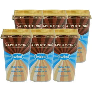 Twisst Cappuccino Eiskaffee Cup mit Alpenmilch 230ml 6er Pack