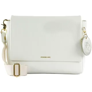 Mandarina Duck Mellow Leather Damen-Tasche, 30 x 24,5 x 8,5 (L x H x B), Optical White, 30x24.5x8.5 (L x H x W)