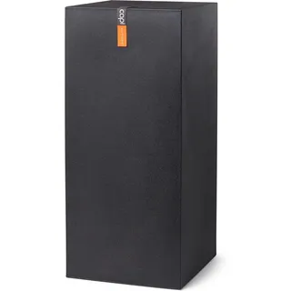 Capi Säule Smooth 36 cm x 36 cm x 79 cm Schwarz