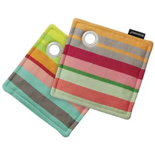 REMEMBER Topflappen Nr. 3 2tlg. Baumwolle Bunt