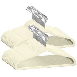 TechZoo 50 hochwertige KinderKleiderbügel aus Samt – 35,6 cm rutschfeste KinderKleiderbügel – ultradünne, platzsparende KinderKleiderbügel – 360° drehbarer Haken, robust und langlebig, Kinder und