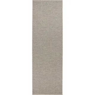 HANSE HOME BT Carpet Nature Läufer In- – Schlingen Küchenläufer Rutschfest, Flachgewebe, Kurzflor Woll-Optik Fineloop Küchenteppich für Flur, Garten, Terrasse, Badezimmer – grau Mehrfarbig, 80x250cm