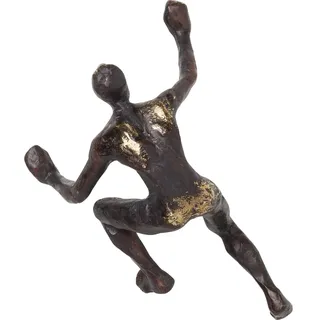 Kare Design Wandschmuck Climber, Bronze, Deko Figur, Deko Objekt, Vintage Look, 23x14x9 cm (H/B/T)