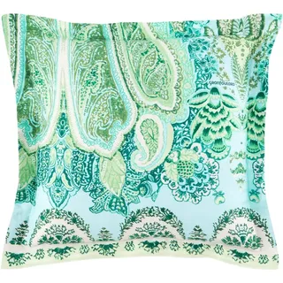 Bassetti MERGELLINA Kissenhülle zu Bettwäsche aus 100% Baumwollsatin in der Farbe Grün V1, Maße: 65x65 cm - 9328877