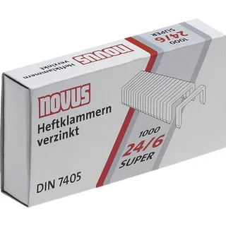 Novus Heftklammern 24/6 Silber 1000 St.