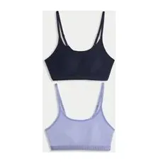 Womens M&S Collection Lot de 2premières brassières sans armatures - Light Violet, Light Violet - 12