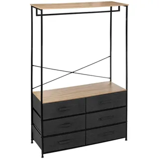 5five - kleiderschrank mit 6 schubladen tissa