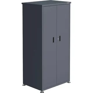 weka Metall-Terrassenschrank Gary 2, 90 x 65 x 187 cm, Metall, Anthrazit