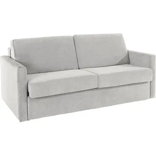 PLACES OF STYLE Schlafsofa »GOLDPOINT 182cm, Dauerschläfer, Liegefläche 140/200 cm, 3-Sitzer mit Bettfunktion, Bonell-Federkernmatratze grau