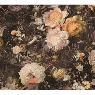 A.S. Création Vliestapete Blumen Bunt Gelb