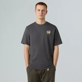 T-Shirt THE NORTH FACE "M CONNECTED RELAXED SS TEE -GRAPHIC", Herren, Gr. XXL, anthrazit grau, Obermaterial: 100% Baumwolle, Shirts T-Shirt, sportlicher Stil, mit Rundhalsausschnitt, relaxter Schnitt