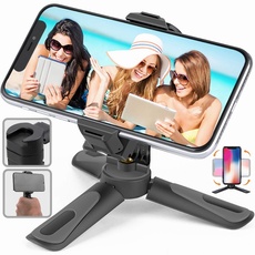 Mini Stativ, Handy Stativ-Halter mit Cold Shoe Mount, kompatibel mit iPhone/Android Samsung, Kamera GoPro/Mobiltelefon Smartphone, leichtgewichtig.