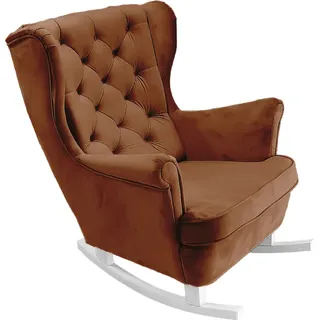 DomoHome Relaxsessel Armlehnensessel Armlehnen Fernsehsessel Loungesessel Polstersessel Couchsessel Armsessel Chair Wohnzimmersessel Ohrensessel | 102x81x95cm | Dark brown_29828 - Braun