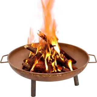 vidaXL Feuerschale 67,5x58x22,5 cm Stahl - Braun