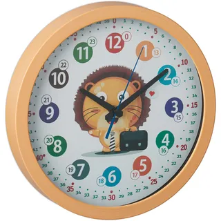 Relaxdays Wanduhr 30 cm 30 gelb