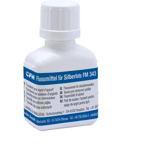 CFH Flussmittel für Silberlote FM 343 - Hartlötflussmittel 25 g, Lötpaste zum Löten von Kupfer, Messing, Rotguss und Stahl, Enthält Kaliummetaborat