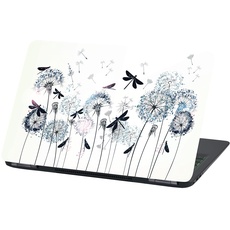 Laptop Folie Cover: Strange Klebefolie Notebook Aufkleber Schutzhülle selbstklebend Vinyl Skin Sticker (15 Zoll, LP71 Dandalion and Dragonflies)