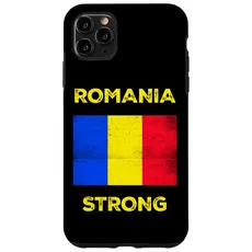 Hülle für iPhone 11 Pro Max Rumänien Stark, Flagge Rumäniens, Land Rumänien, Rumänien