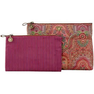 Pip Studio Caryn Kosmetiktasche Combi Jabali rot 26cm