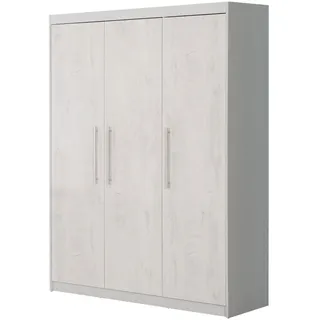roba Kinderkleiderschrank Maren 131 x 190 x 52 cm Eiche grau weiß