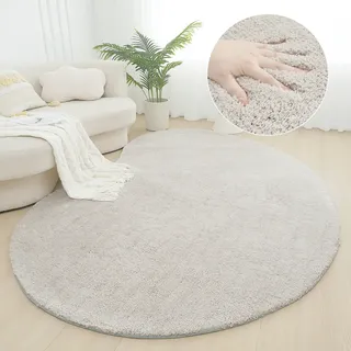 LeGer Home by Lena Gercke Hochflor-Teppich »Halrum, einfarbig, besondere Form, modern« organische Form, bean shape, kuschelig, Wohnzimmer, Schlafzimmer