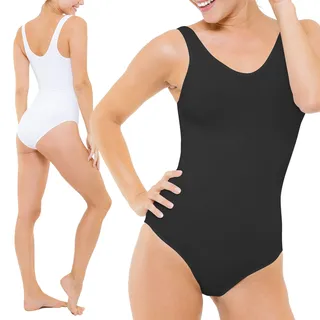 Sveltek Damen Body one Size schwarz/weiß