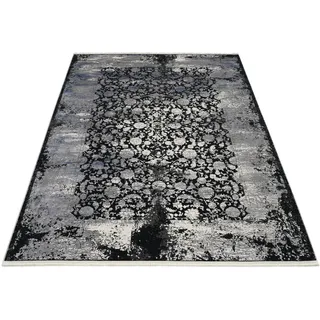 Musterring COLORADO FLOWER Teppich 160 x 230 cm Grau/Schwarz