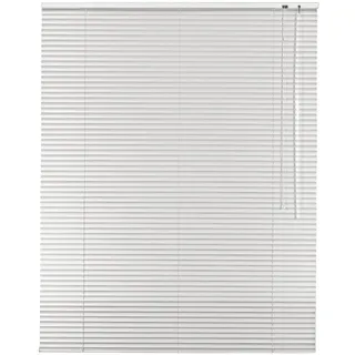 Alu Jalousie Aluminium Jalousette in Farbe Weiß - Breite 40 bis 240 cm - Höhe 130/175 / 220 cm - Tür Fenster Rollo Jalousette Aluminium Fensterjalousie Lamellen Metall (220 x 175 cm)