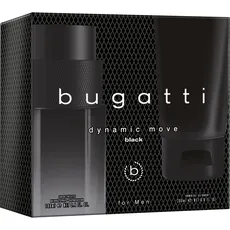 bugatti Eau de Toilette »BUGATTI Dynamic Move Black for him GP EdT 100ml + 200 ml SG«, (2 tlg.), schwarz