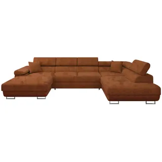Mirjan24 Eckcouch Wohnlandschaft 7-Sitzer Braun