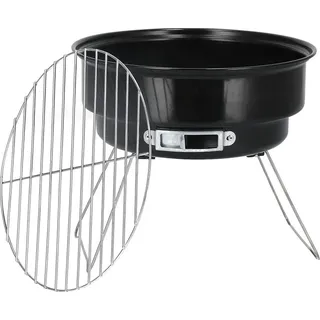 Tourist Grill Faltbar Rund Holzkohle Tragbar Mini Grill - Schwarz