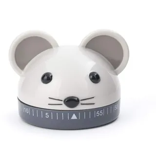 Kikkerland Küchentimer Kunststoff grau 6,3 x 6,2 x 5,2 cm