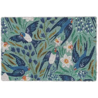 Relaxdays Schwalben-Motiv 42 x 62 cm Mehrfarbig